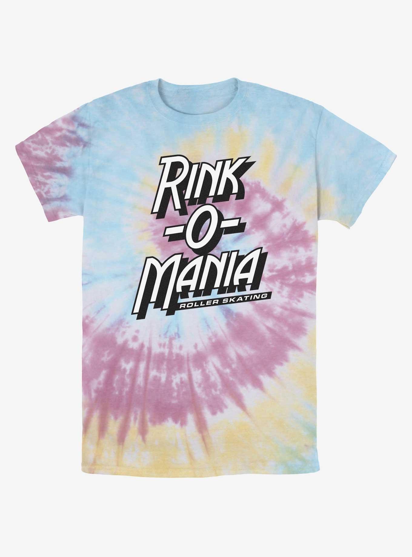 Stranger Things Rink-O-Mania Logo Tie-Dye T-Shirt, BLUPNKLY, hi-res