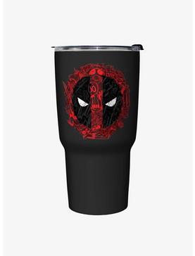 Marvel Deadpool Overlay Logo Travel Mug, , hi-res