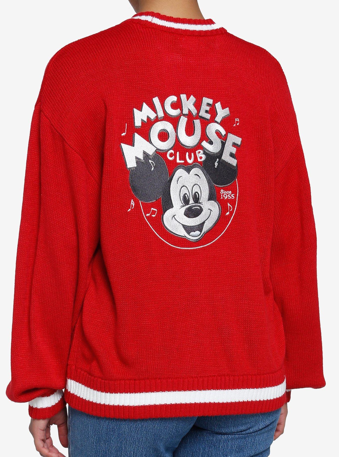 Red mickey 2025 mouse cardigan