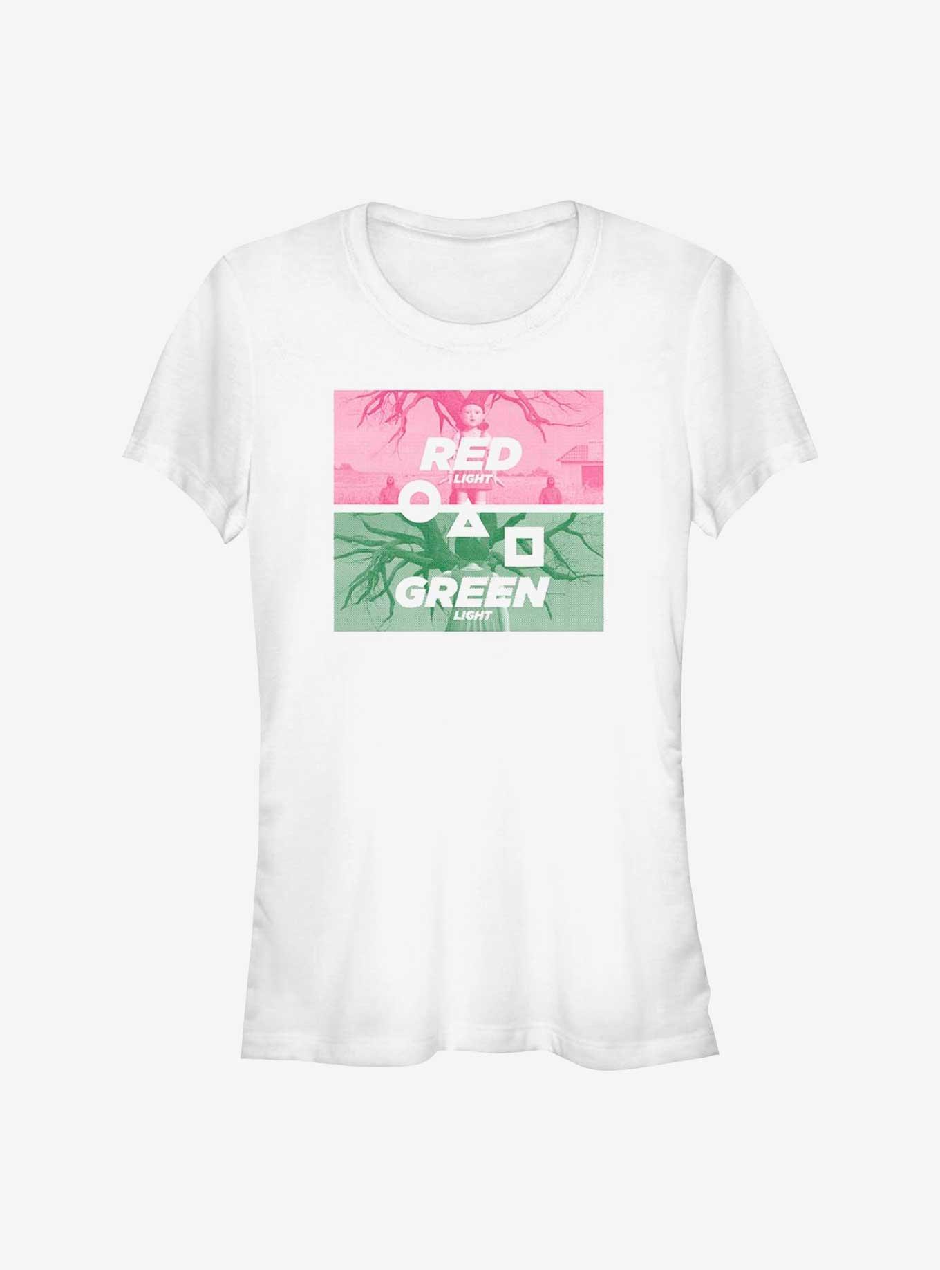 Squid Game First Game Red Light Green Light Girls T-Shirt, WHITE, hi-res