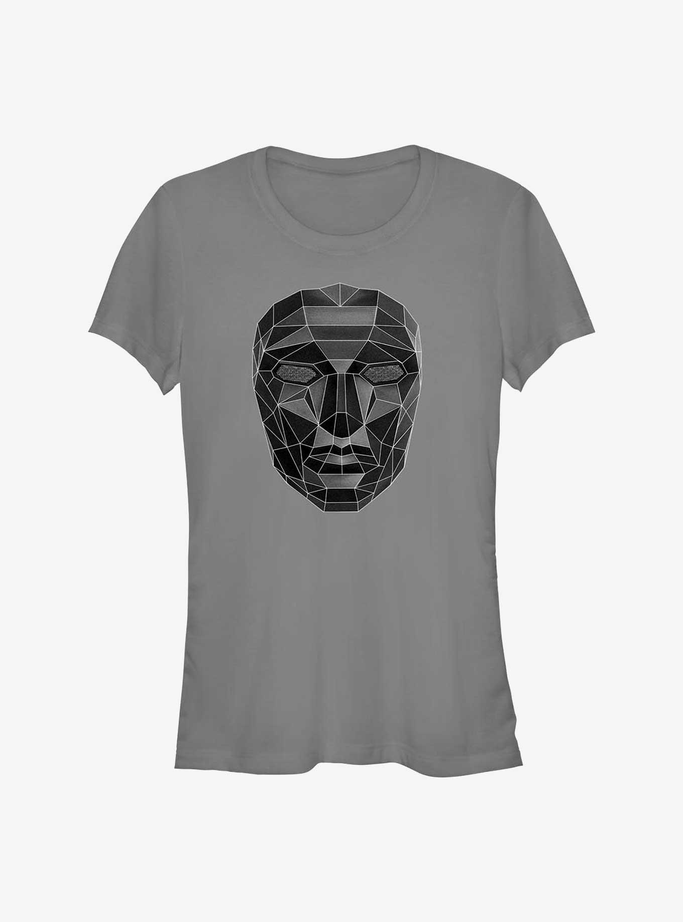 Squid Game Front Man Mask Girls T-Shirt, CHARCOAL, hi-res
