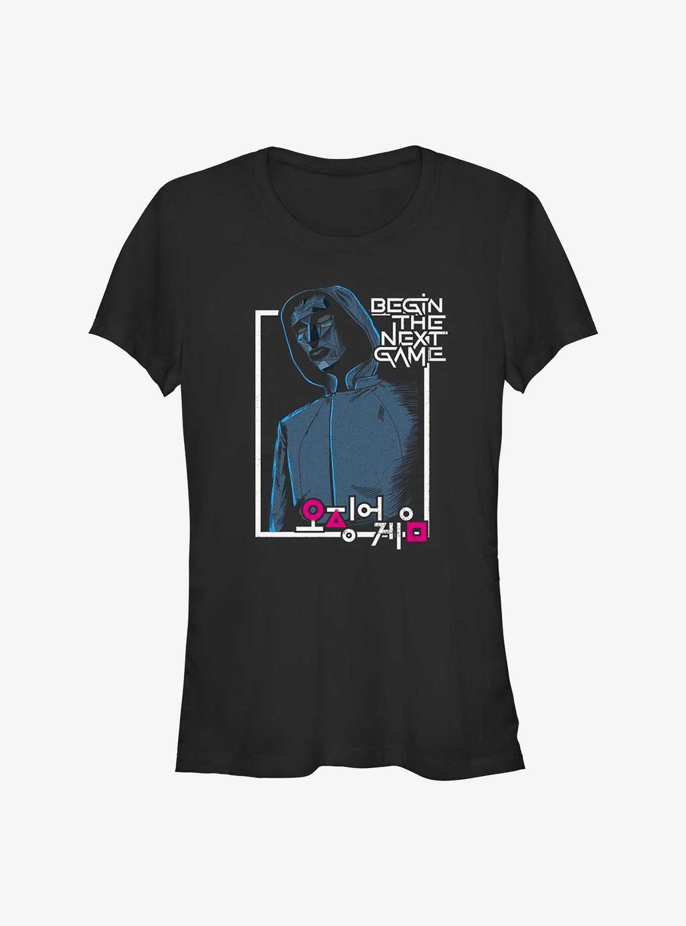 Squid Game Begin The Next Game Girls T-Shirt, BLACK, hi-res