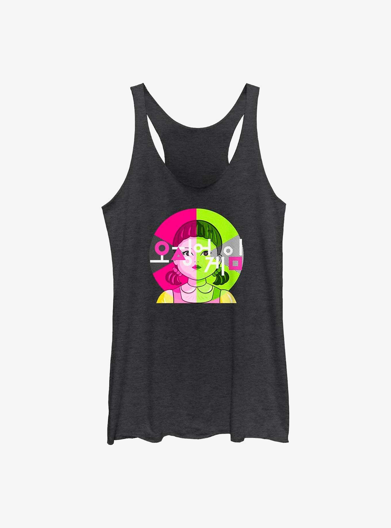 Squid Game Young-Hee Doll Badge Girls Tank, , hi-res