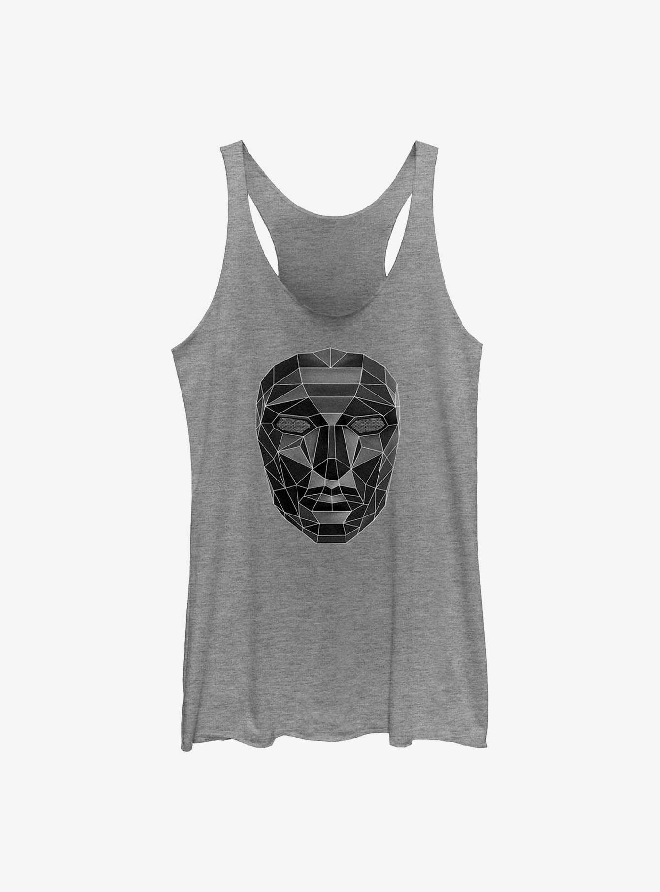 Squid Game Front Man Mask Girls Tank, GRAY HTR, hi-res