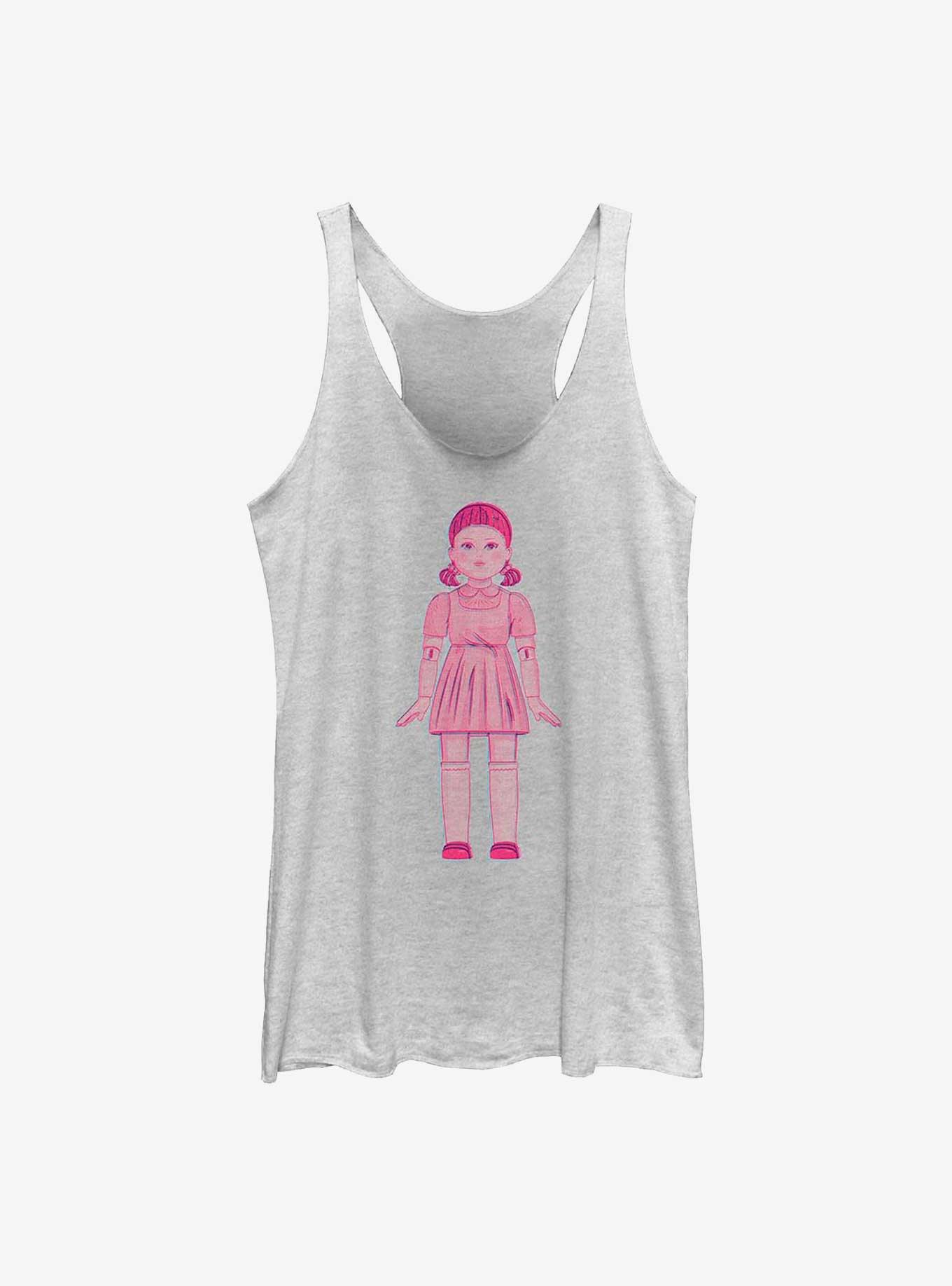 Squid Game Young-Hee The Doll Girls Tank, WHITE HTR, hi-res