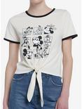 Her Universe Disney100 The Sensational Six Vintage Tie-Front Girls Ringer T-Shirt, MULTI, hi-res