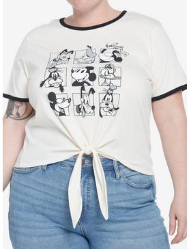 Her Universe Disney100 The Sensational Six Vintage Tie-Front Girls Ringer T-Shirt Plus Size, , hi-res