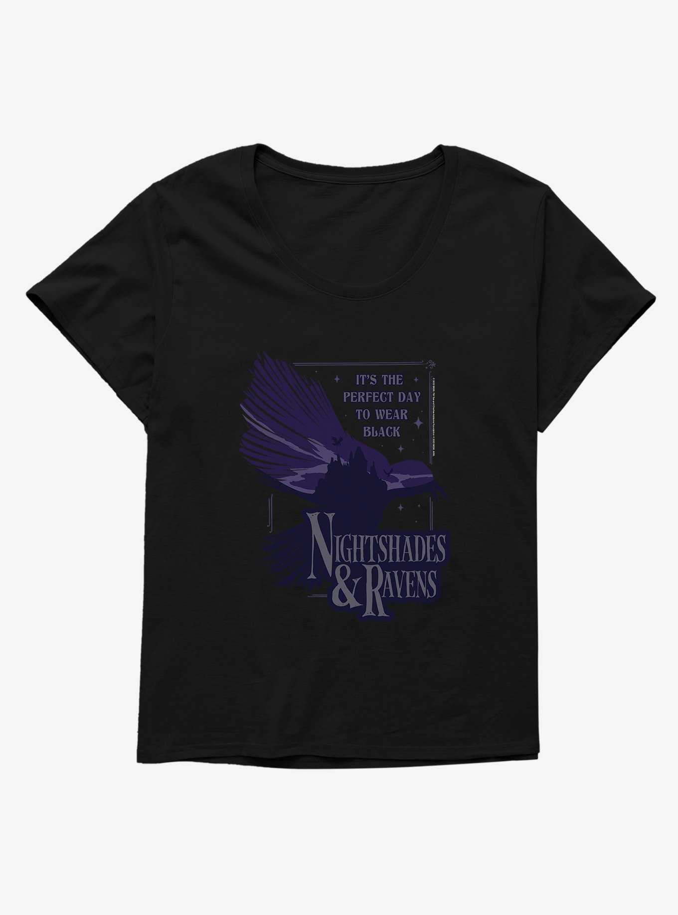 Wednesday Nightshades & Ravens Womens T-Shirt Plus Size, , hi-res