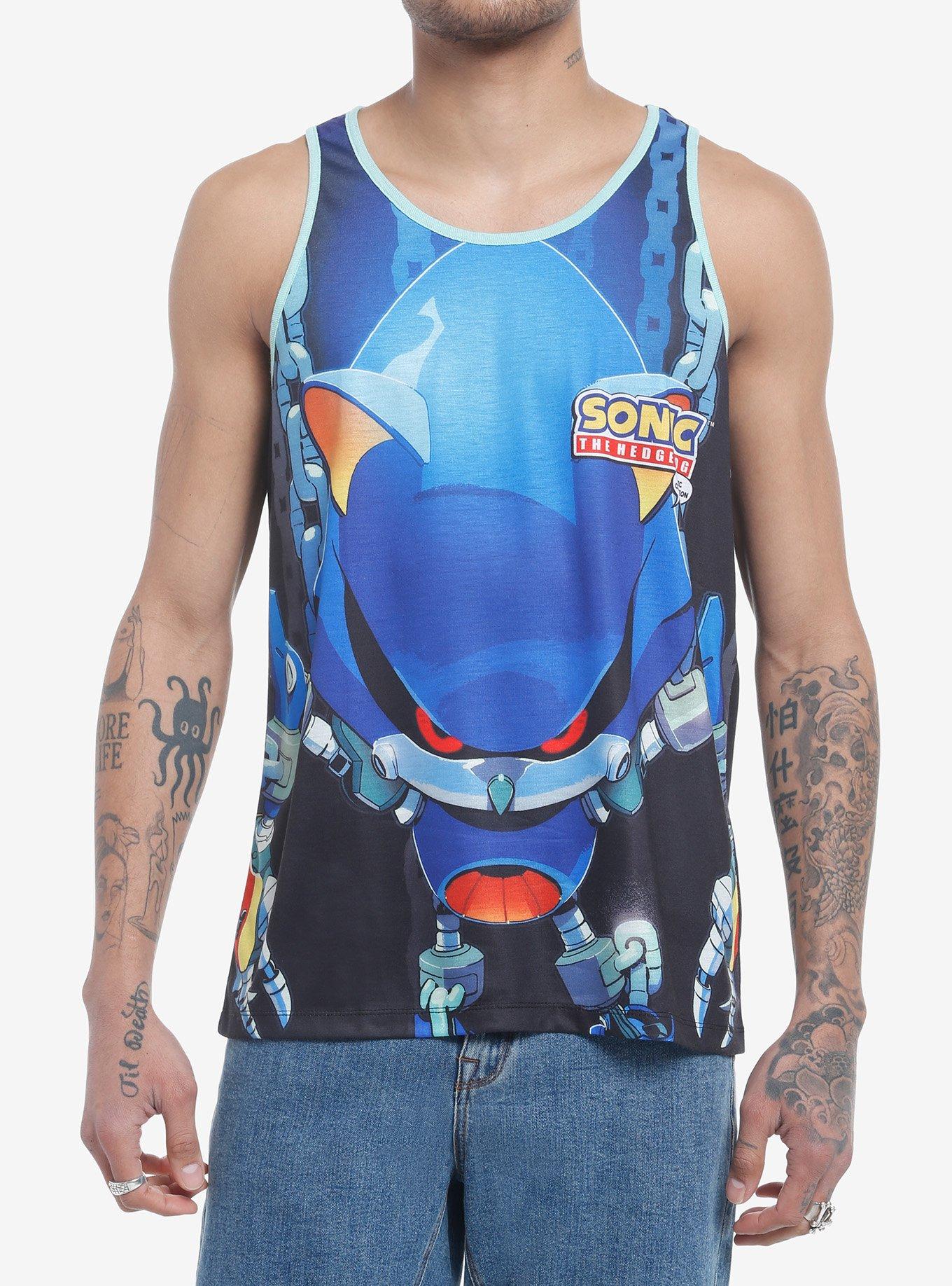 Sonic The Hedgehog Metal Sonic Tank Top, BLACK, hi-res