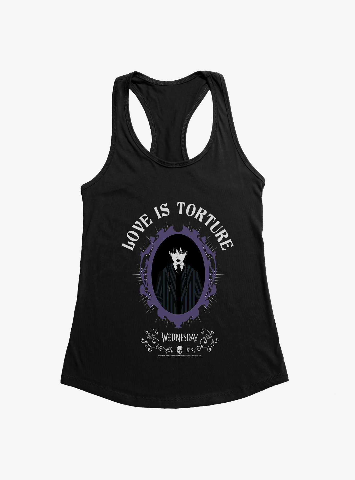Wednesday Love Is Torture Womens Tank Top, , hi-res