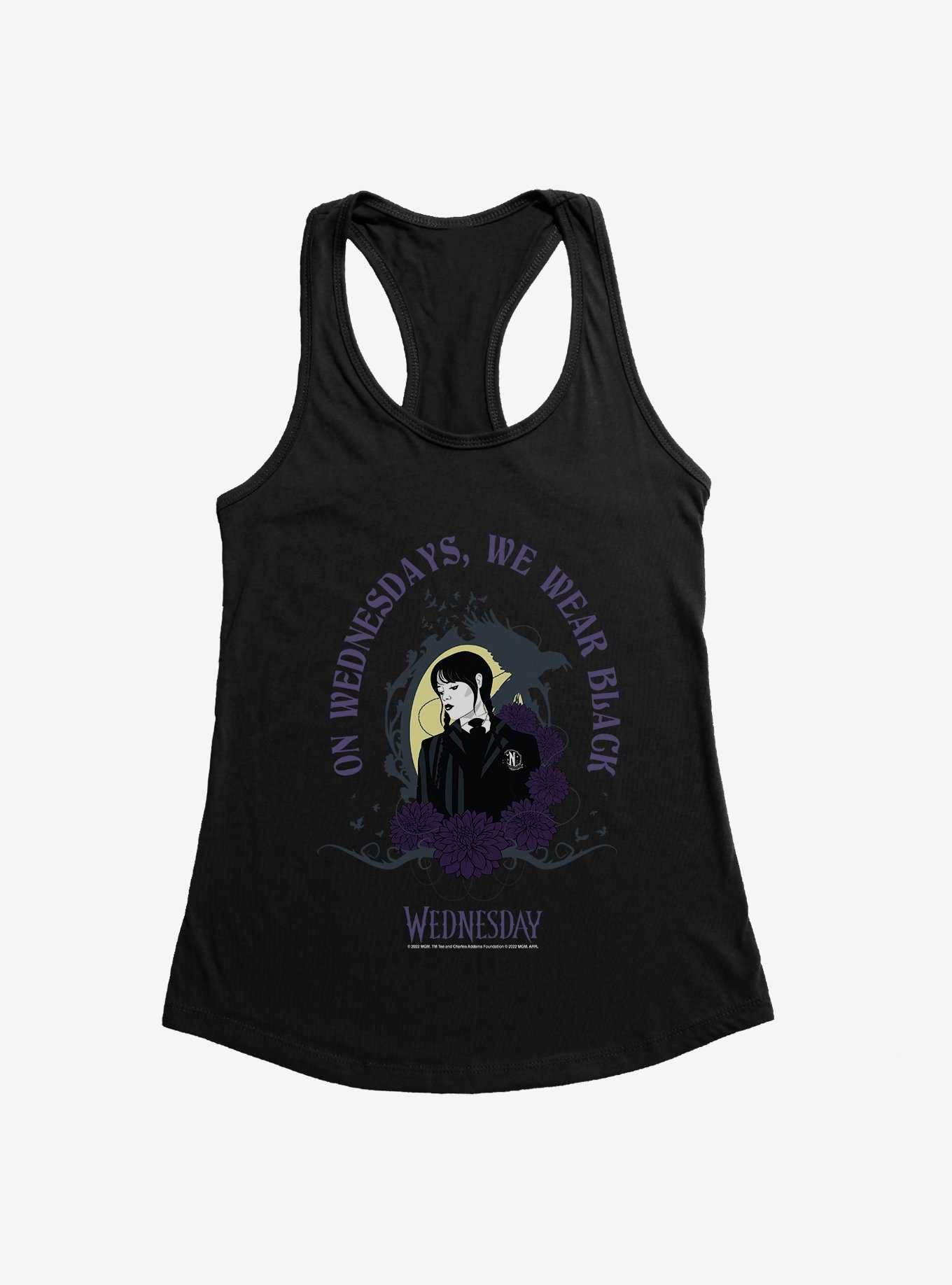 Wednesday On Wednesday's, We Wear Black Womens Tank Top, , hi-res