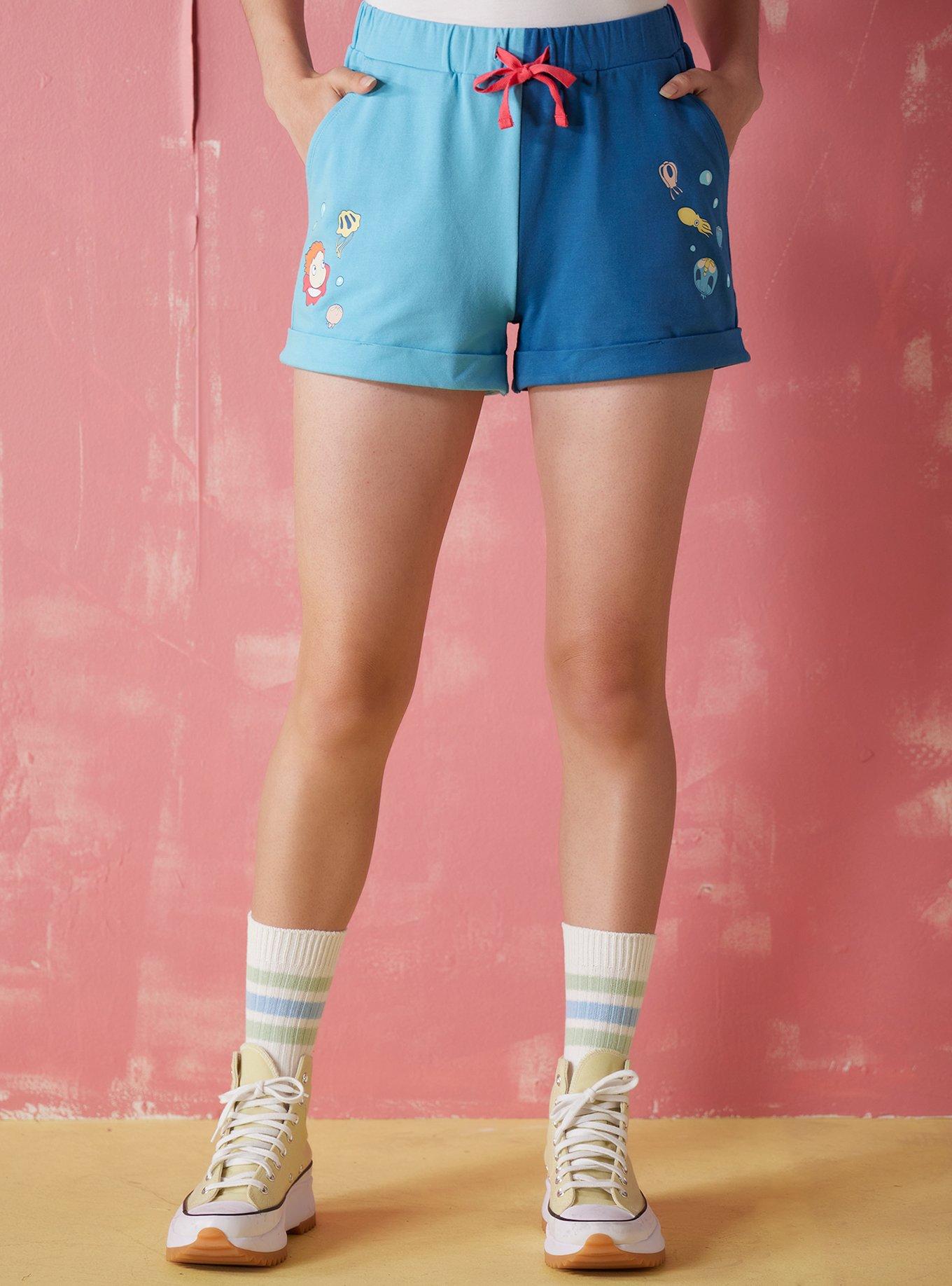 Studio Ghibli Ponyo Split Lounge Shorts, MULTI, hi-res