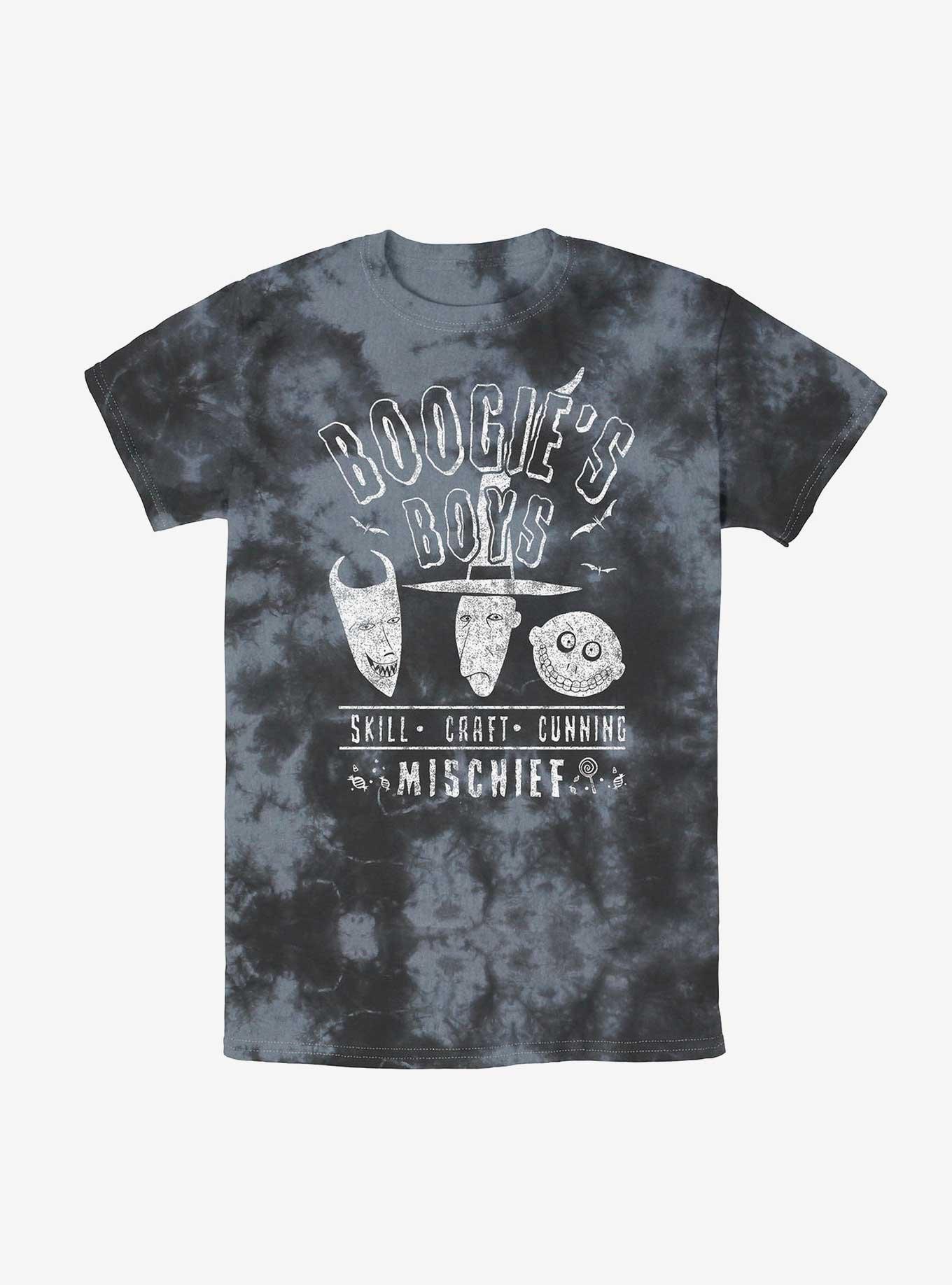 Disney The Nightmare Before Christmas Boogie's Boys Mineral Wash T-Shirt, BLKCHAR, hi-res