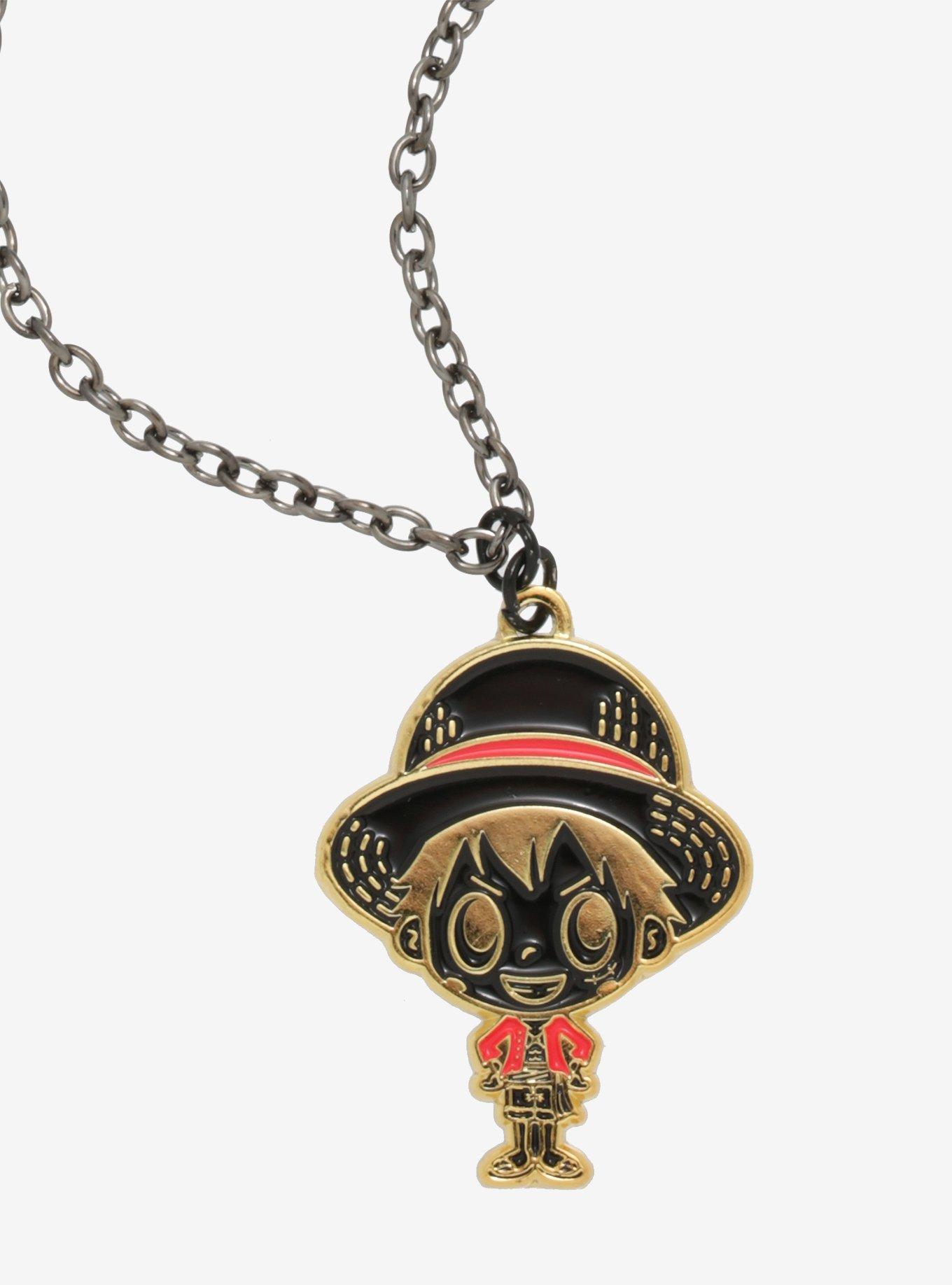 One Piece Chibi Luffy Necklace, , hi-res