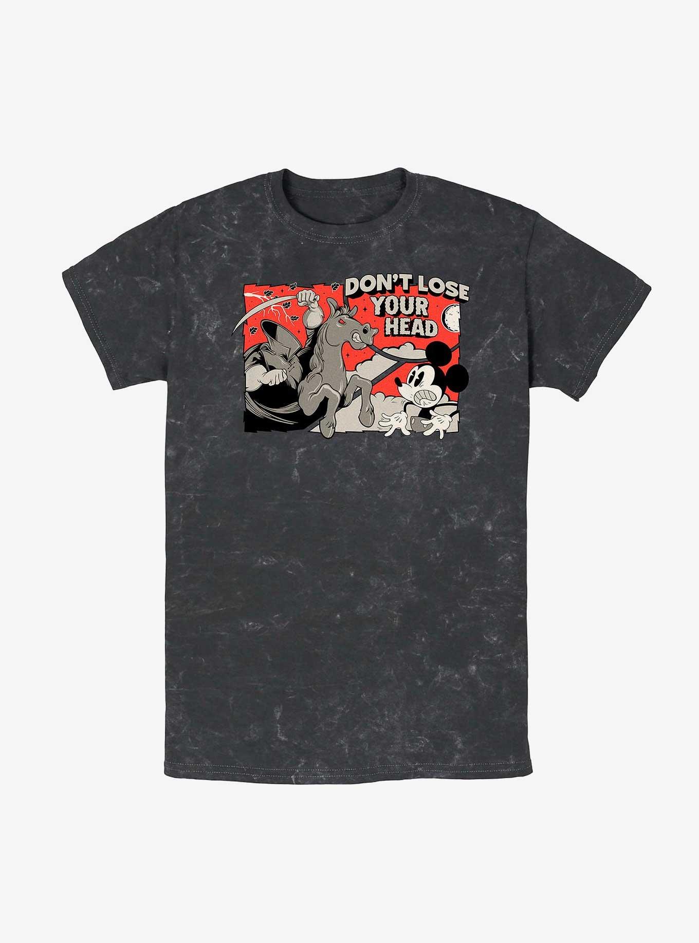 Disney Mickey Mouse And The Headless Horseman Mineral Wash T-Shirt, , hi-res