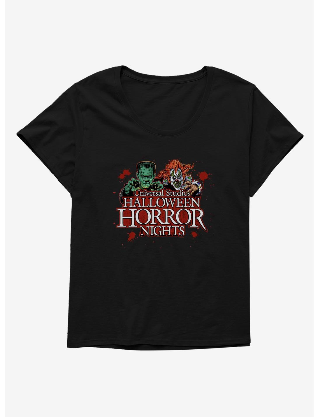 Halloween Horror Nights Classic Monsters Girls T-Shirt Plus Size, BLACK, hi-res