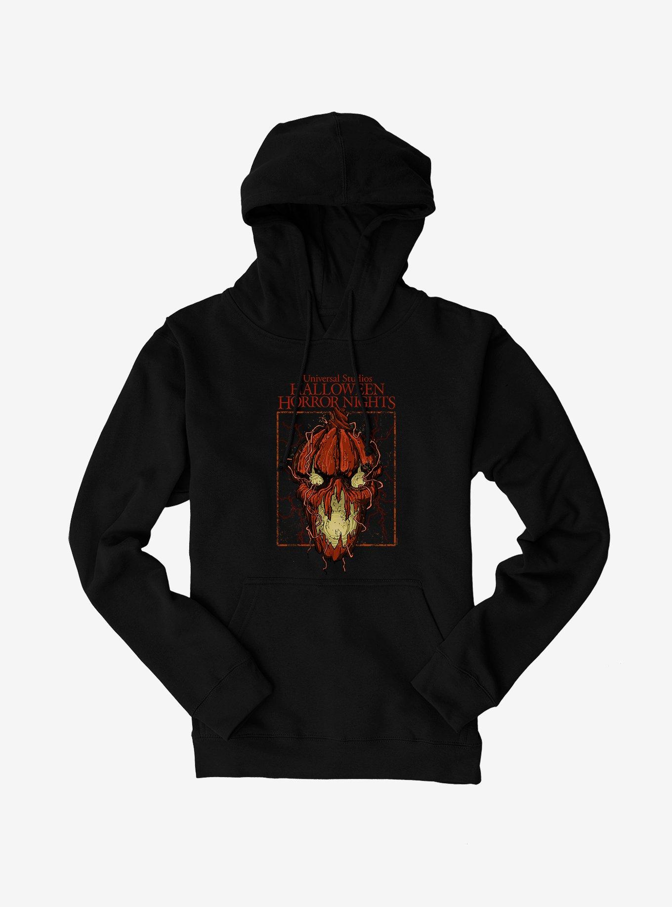 Halloween Horror Nights Pumpkin Face Hoodie, BLACK, hi-res