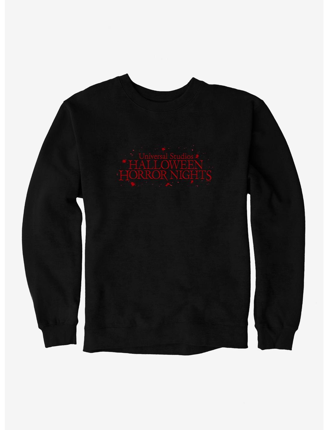 Halloween Horror Nights Logo Sweatshirt, BLACK, hi-res
