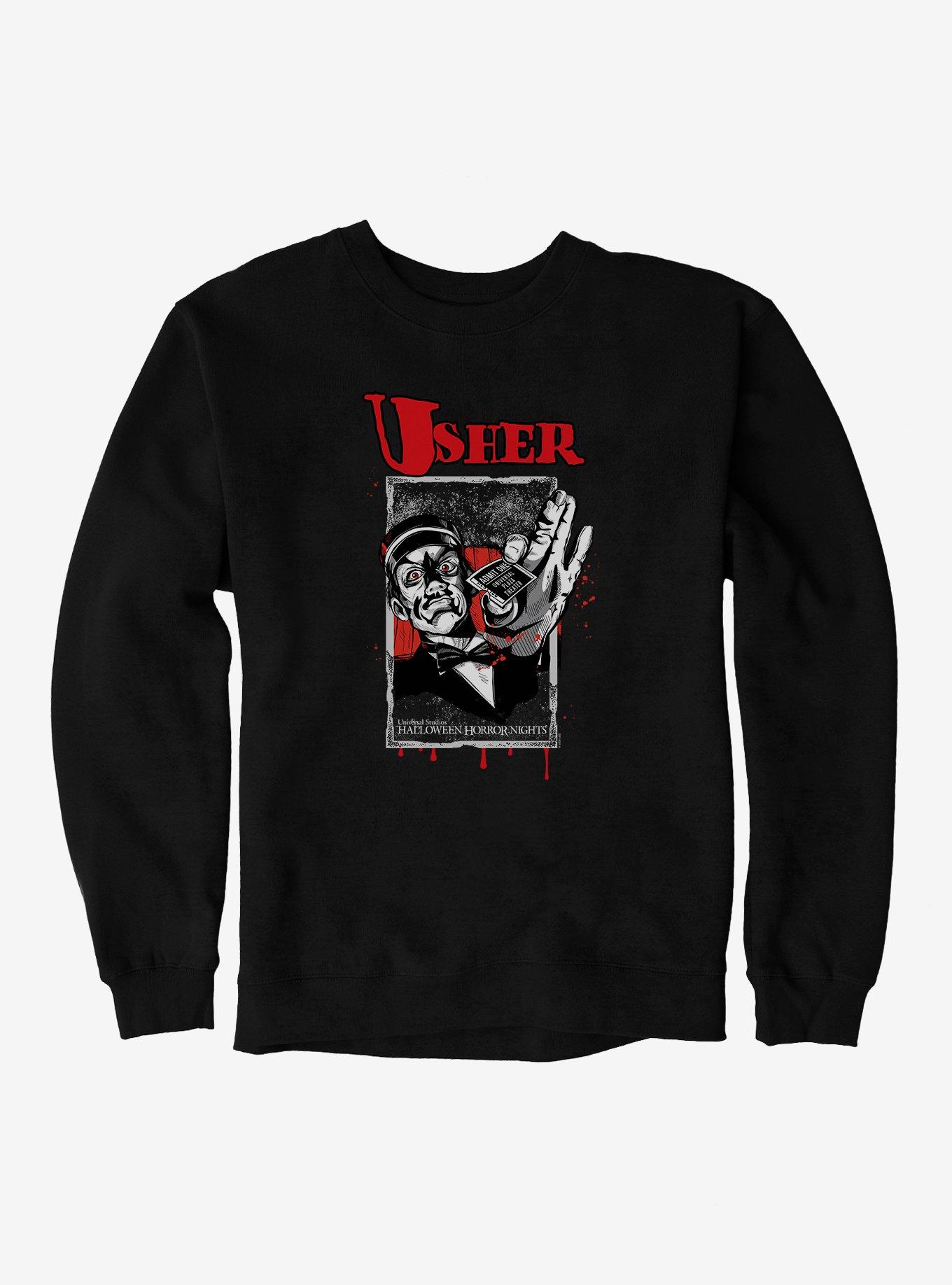 Halloween Horror Nights Usher Sweatshirt, , hi-res