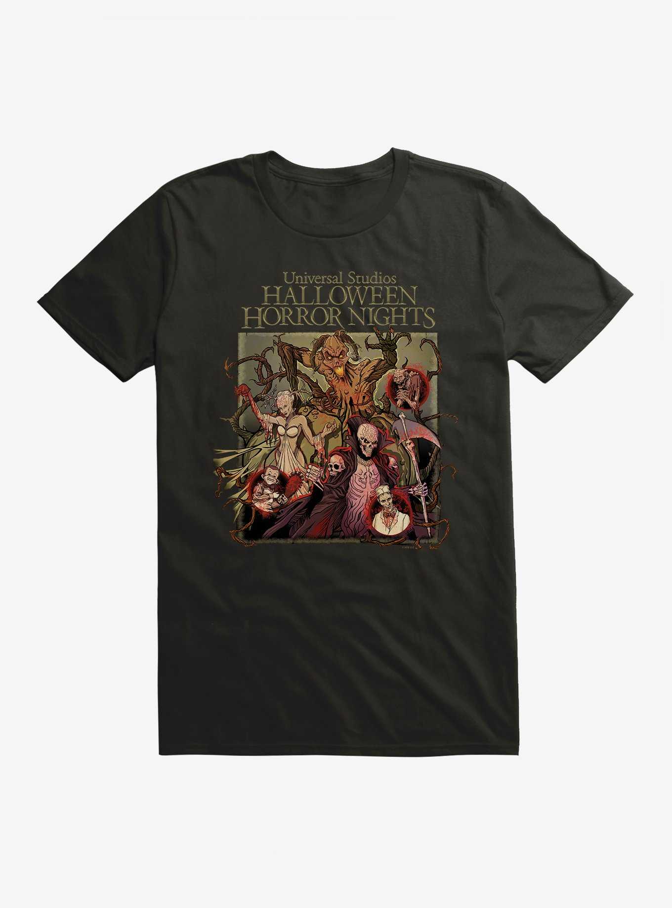 Halloween Horror Nights Monsters Group Photo T-Shirt, , hi-res