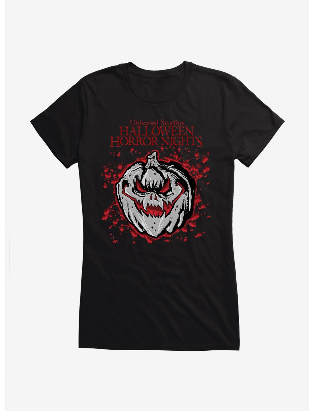 Halloween Horror Nights Jack-O-Lantern Girls T-Shirt, BLACK, hi-res