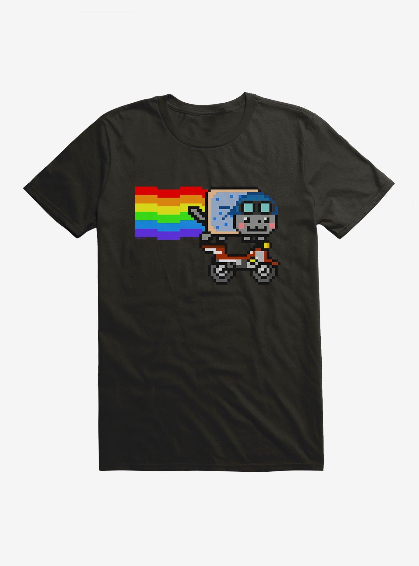 Nyan Cat Biker T-Shirt