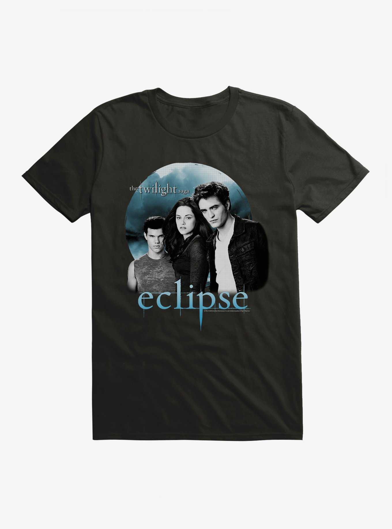 Team Edward Twilight Vampire Time of Night Black Tee Shirt With