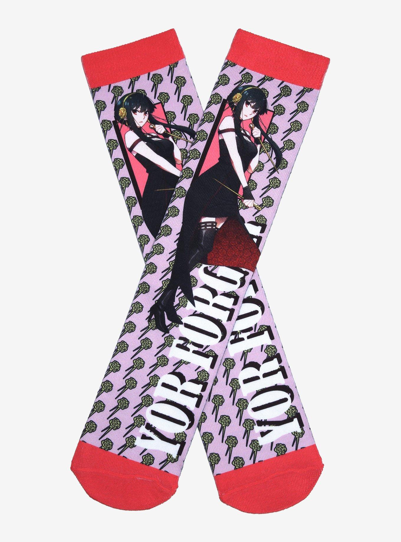Spy x Family Yor Forger Character Crew Socks - BoxLunch Exclusive , , hi-res