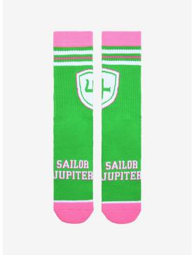 Plus Size Sailor Moon Sailor Jupiter Varsity Crew Socks - BoxLunch Exclusive, , hi-res