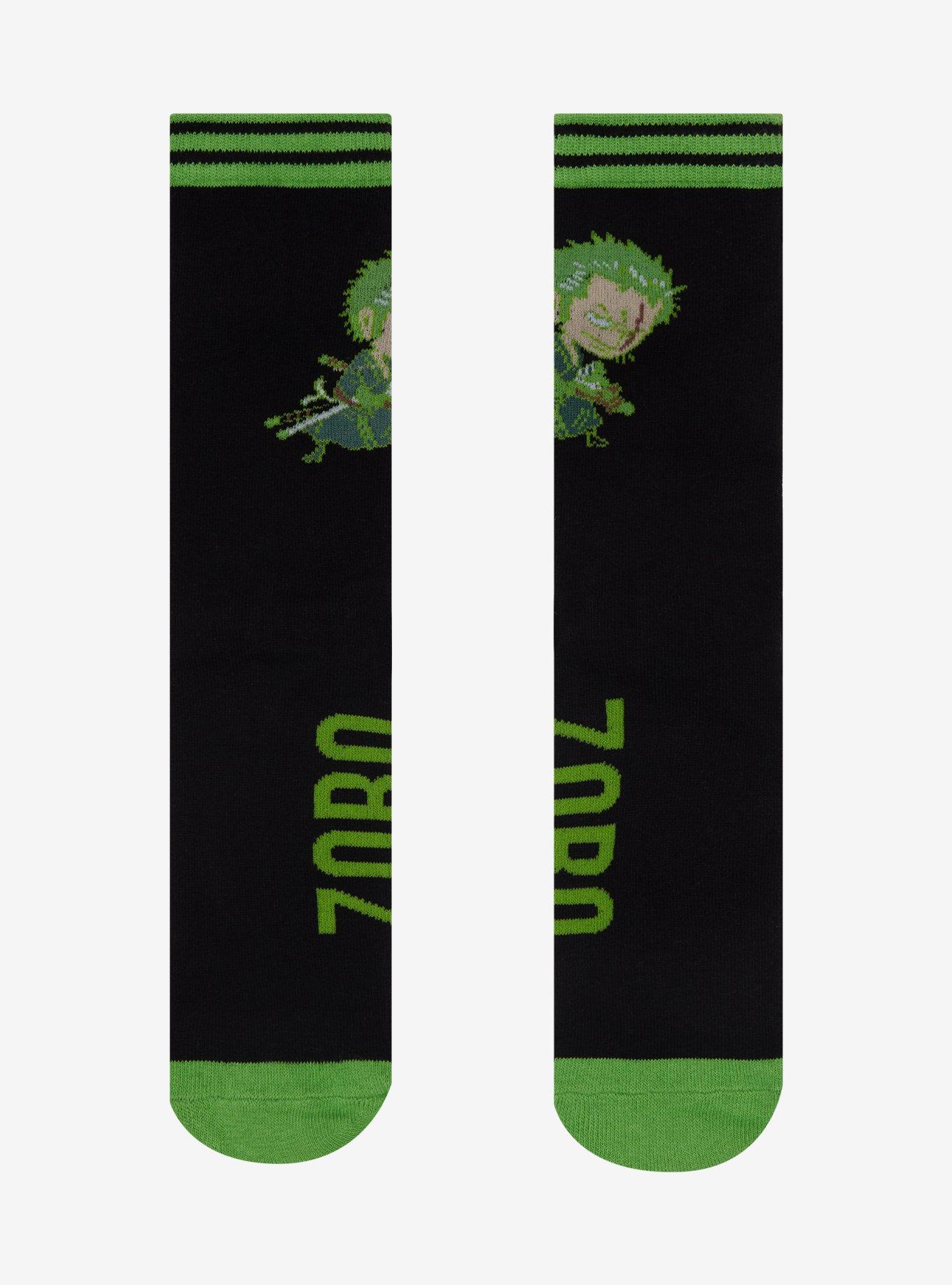 One Piece Zoro Chibi Crew Socks, , hi-res