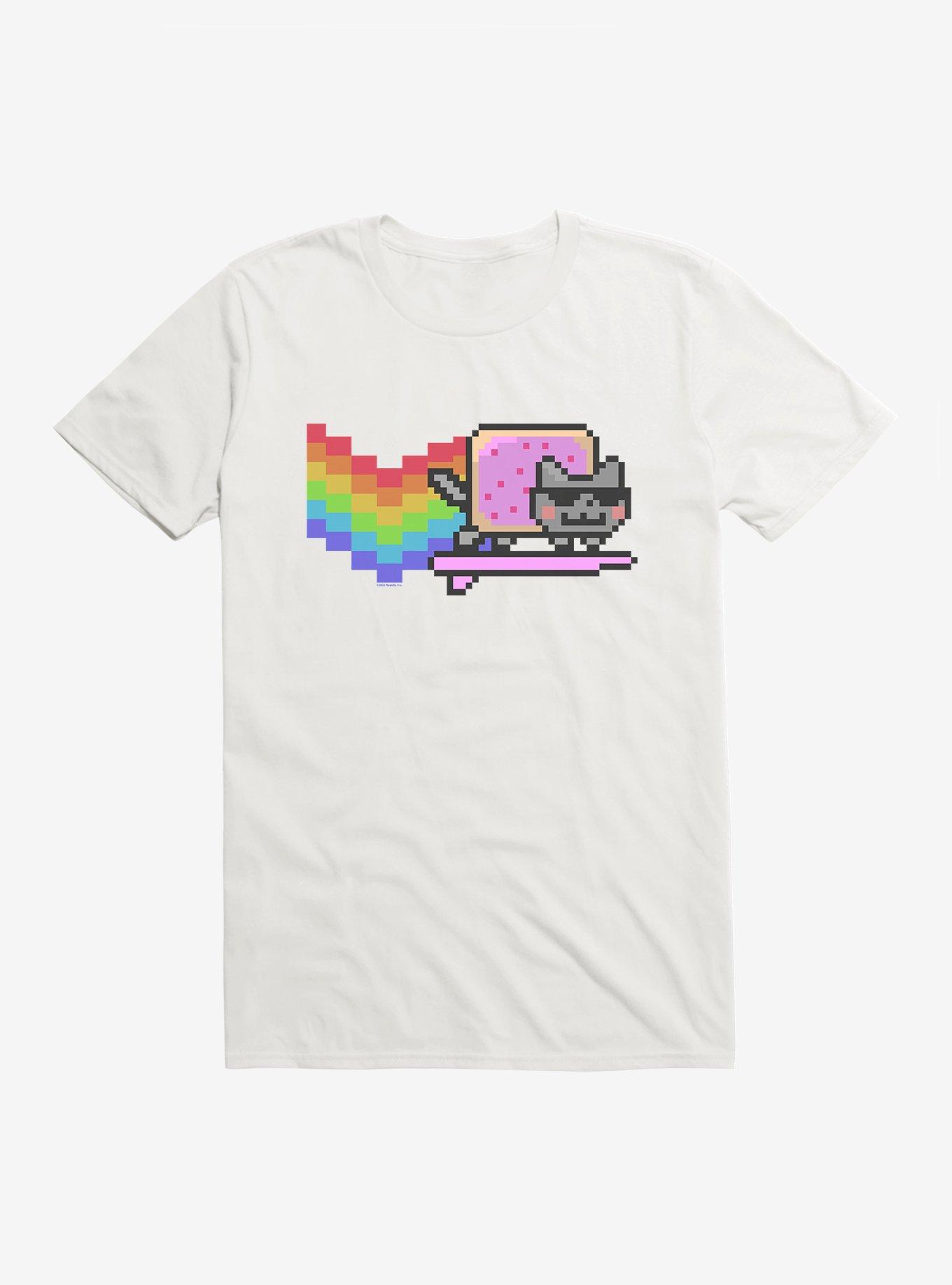 Nyan Cat Surfing T-Shirt, , hi-res