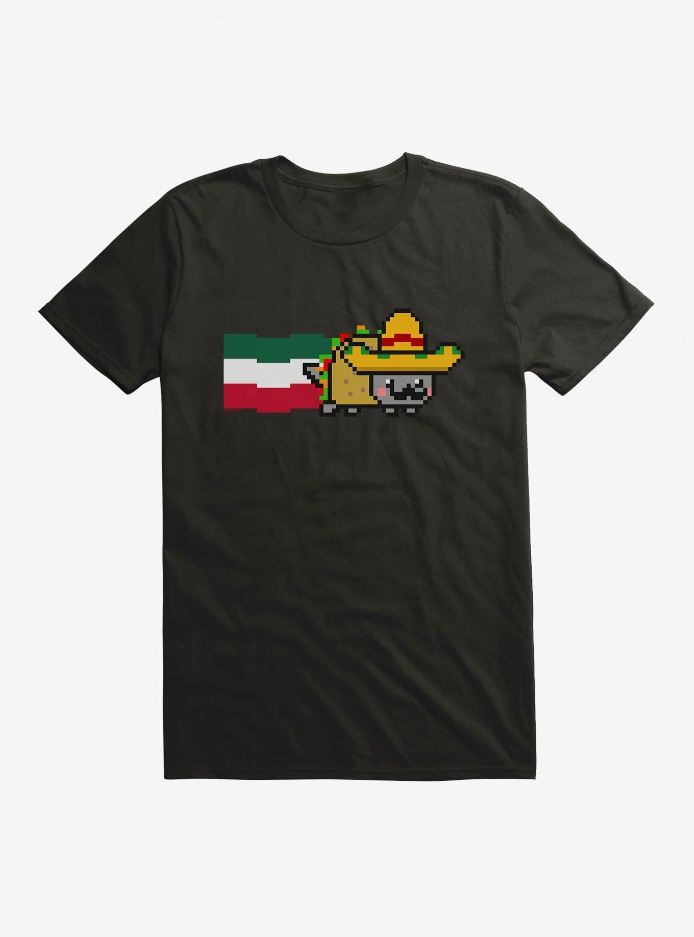 Nyan Cat Taco Sombrero T-Shirt, BLACK, hi-res