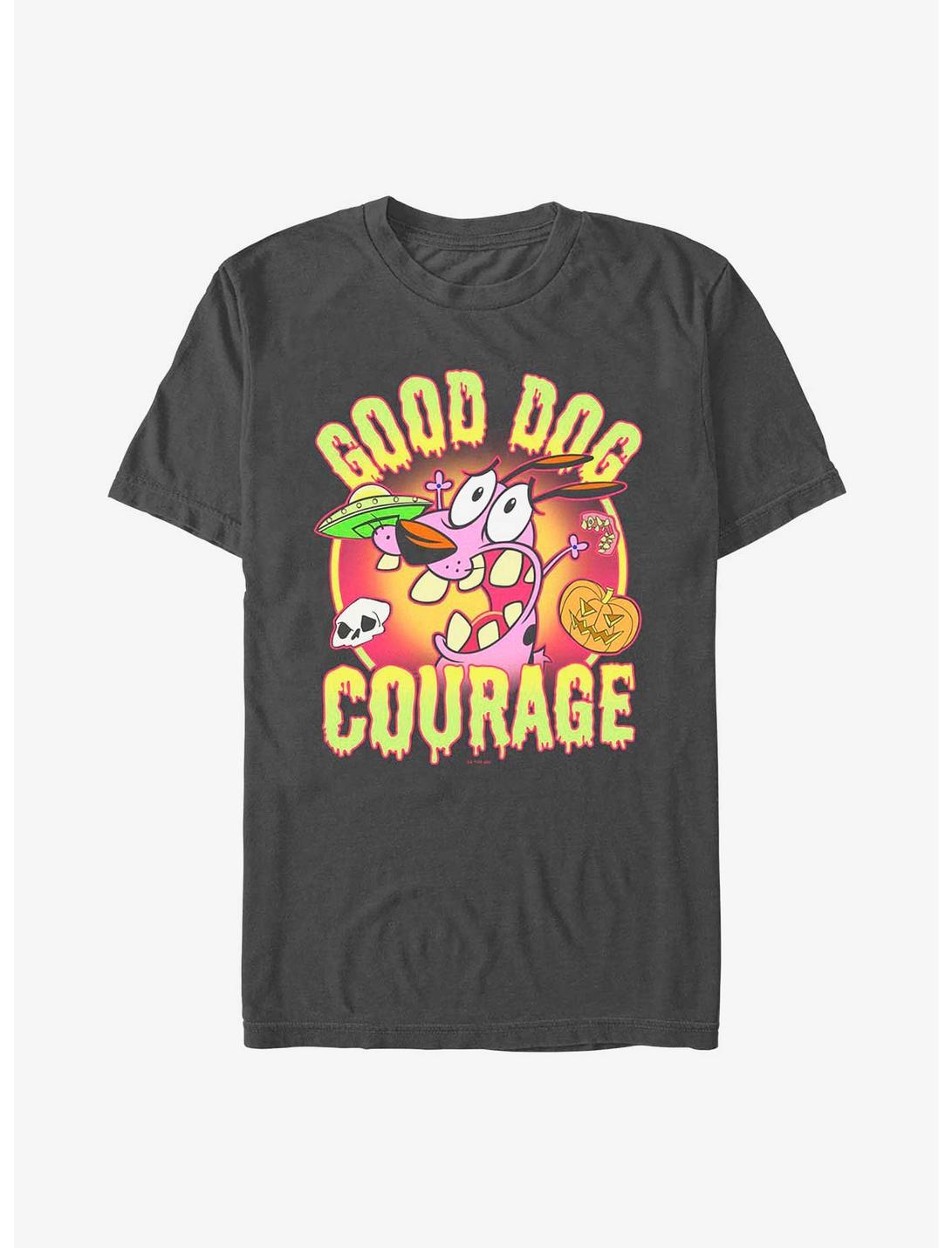 Courage The Cowardly Dog Good Dog Scary T-Shirt, CHARCOAL, hi-res