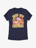 Courage The Cowardly Dog Good Dog Scary Womens T-Shirt, NAVY, hi-res