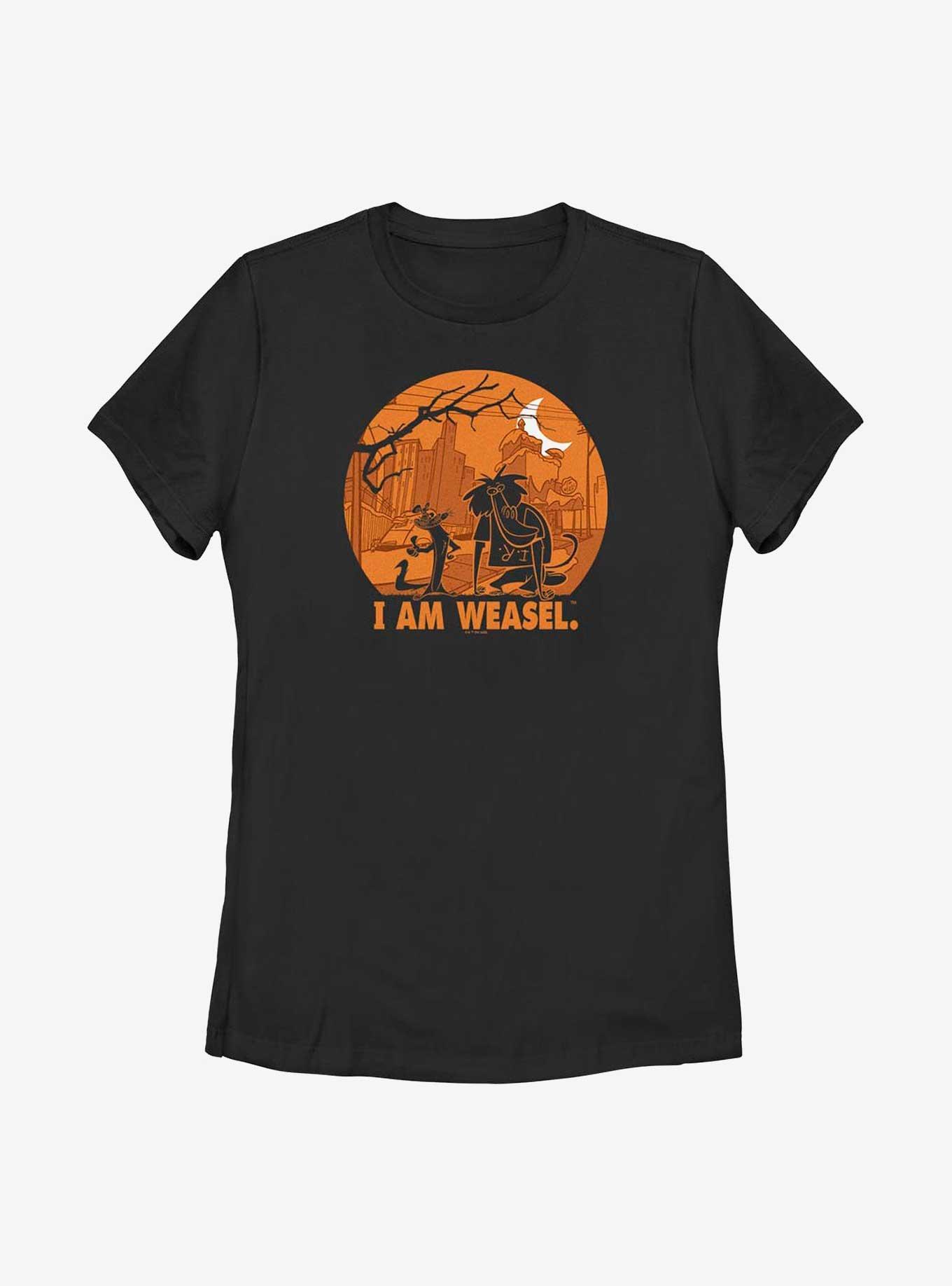 I Am Weasel Haunt Womens T-Shirt, BLACK, hi-res