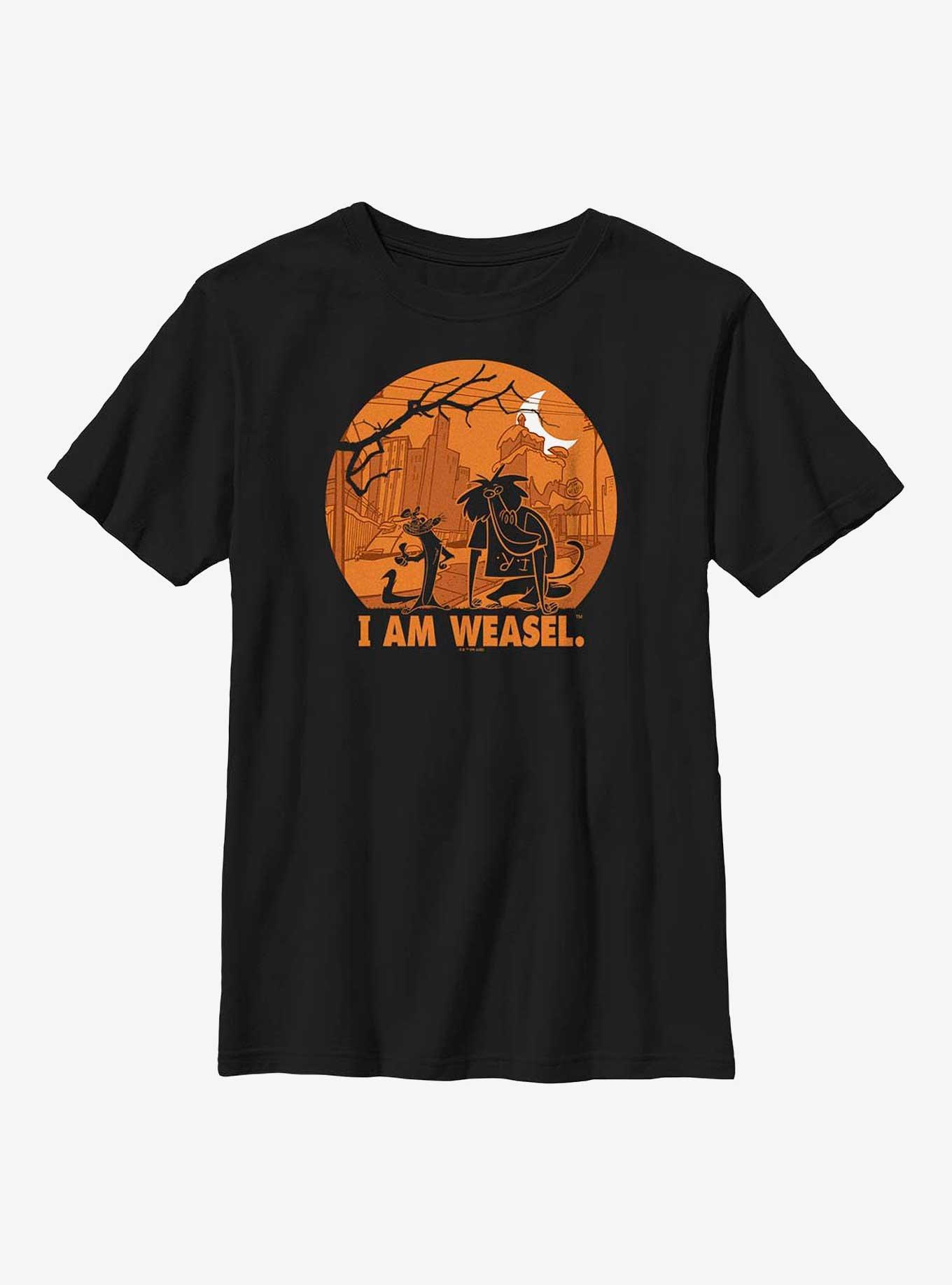 I Am Weasel Haunt Youth T-Shirt, BLACK, hi-res