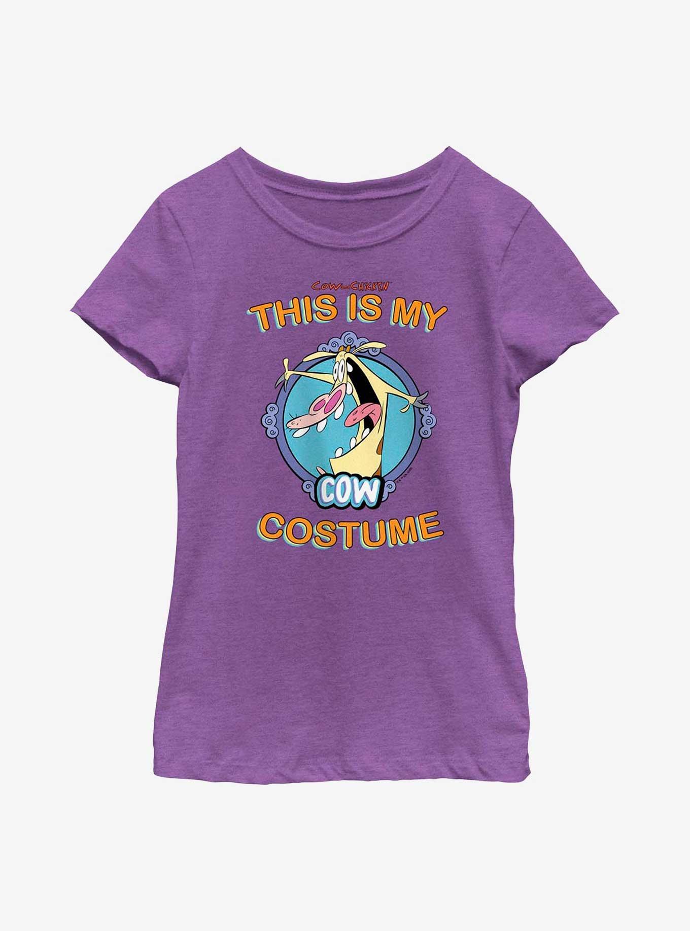 Cow And Chicken My Cow Costume Cosplay Youth Girls T-Shirt, , hi-res