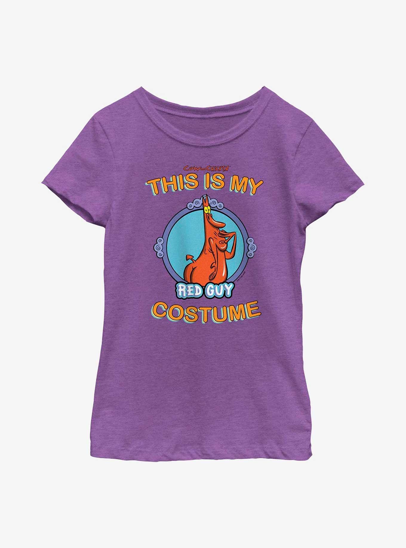 Cow And Chicken My Red Guy Costume Cosplay Youth Girls T-Shirt, , hi-res