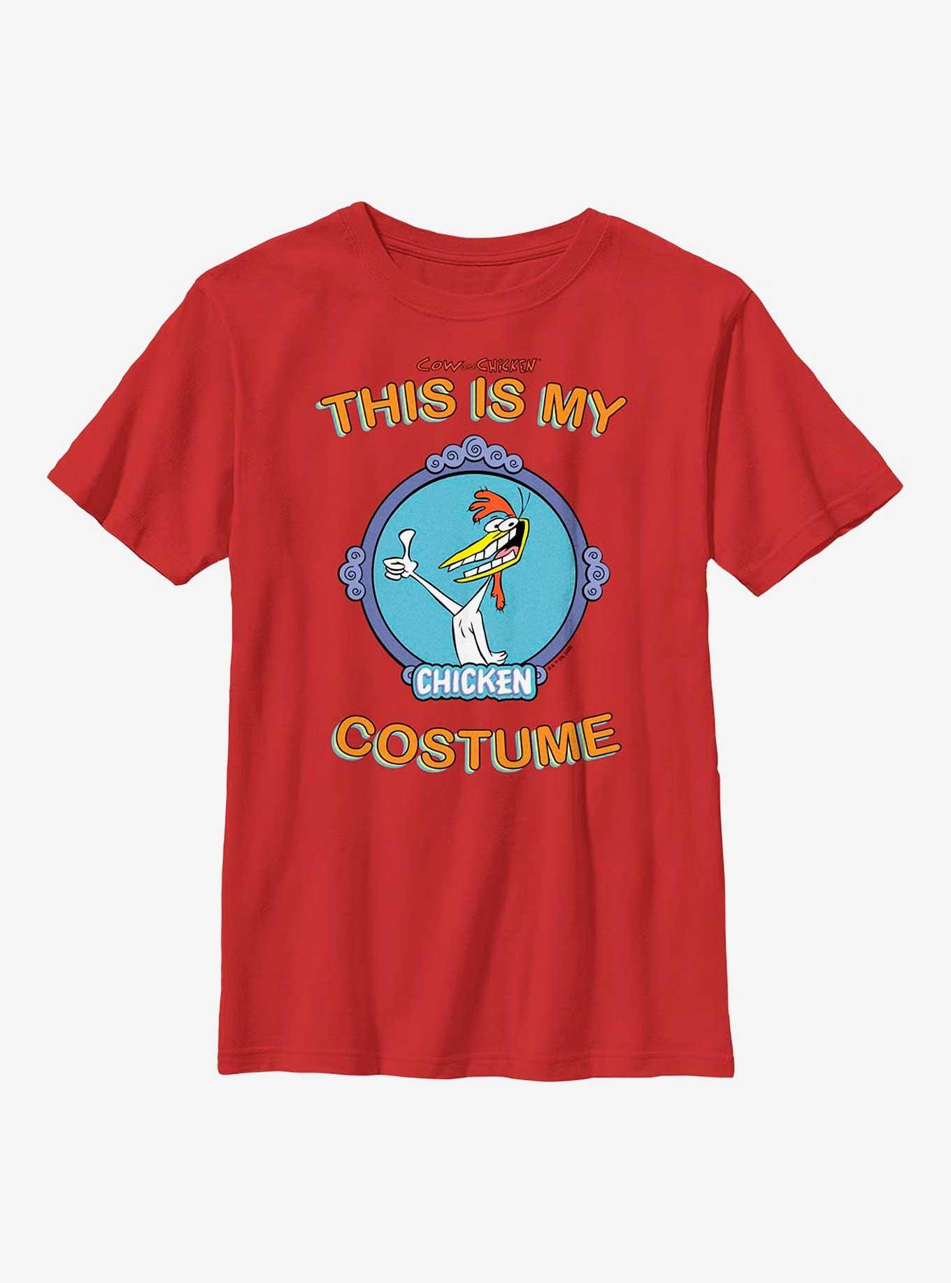 Cow And Chicken My Chicken Costume Cosplay Youth T-Shirt, , hi-res