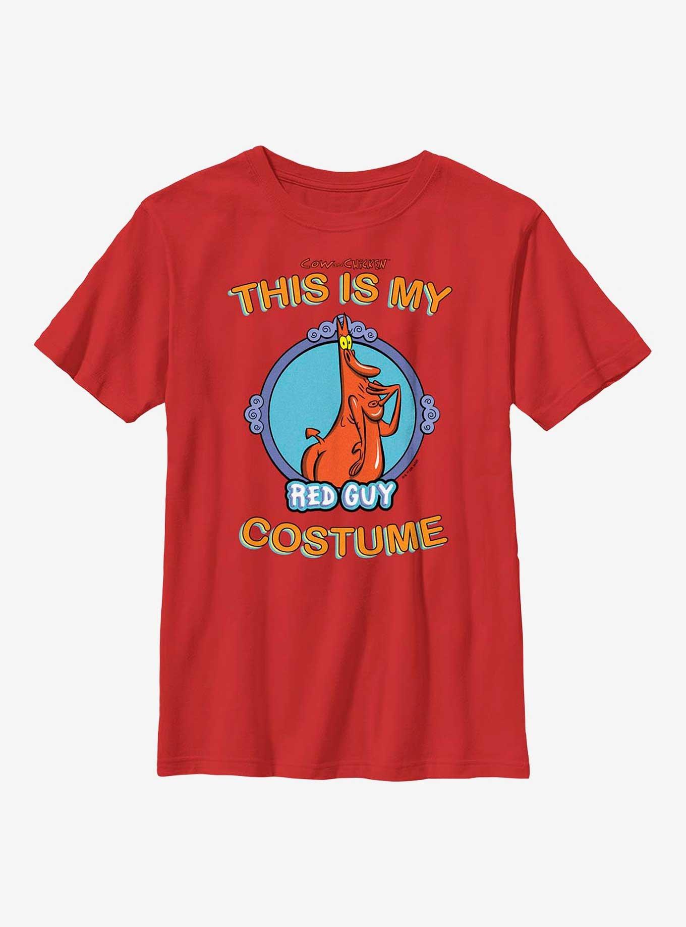 Cow And Chicken My Red Guy Costume Cosplay Youth T-Shirt, , hi-res