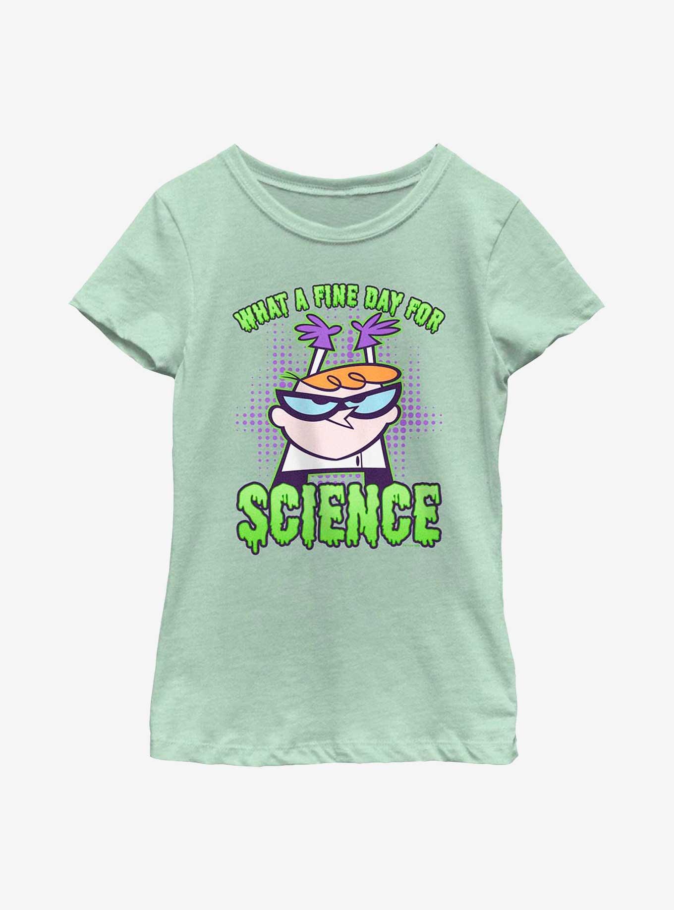 Dexter's Laboratory Fine Day For Science Youth Girls T-Shirt, MINT, hi-res