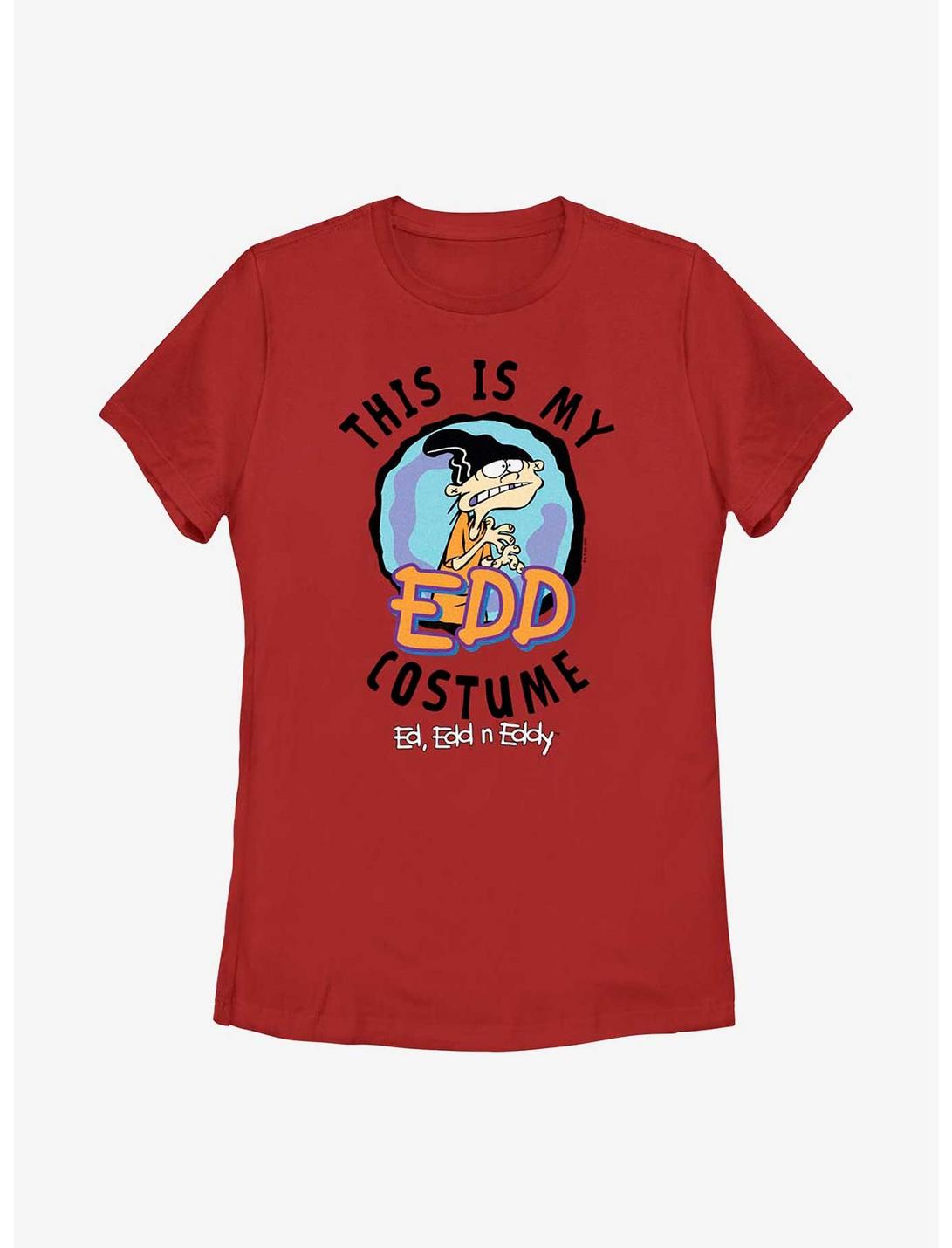 Ed, Edd, & Eddy My Edd Costume Cosplay Womens T-Shirt, RED, hi-res