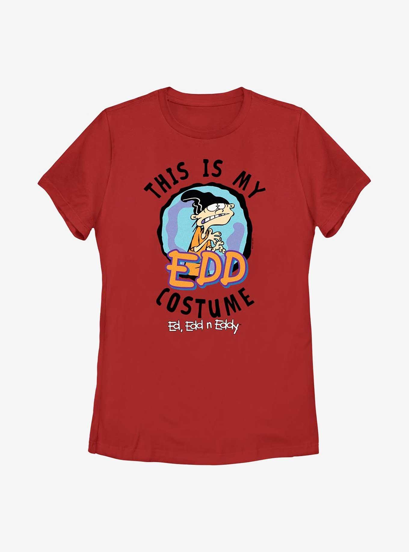 Ed, Edd, & Eddy My Edd Costume Cosplay Womens T-Shirt, RED, hi-res