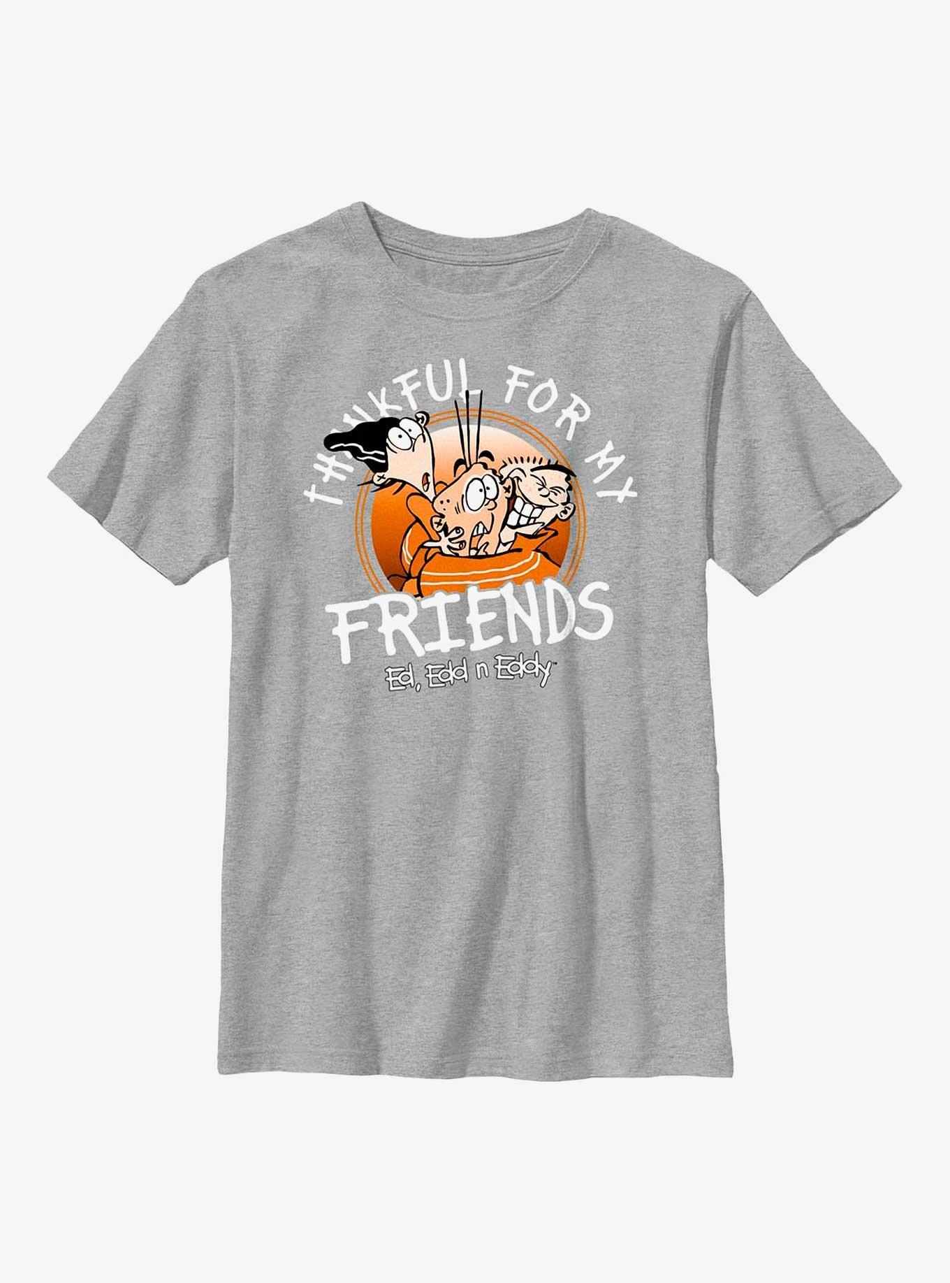 Ed, Edd, & Eddy Thankful For Friends Youth T-Shirt, ATH HTR, hi-res