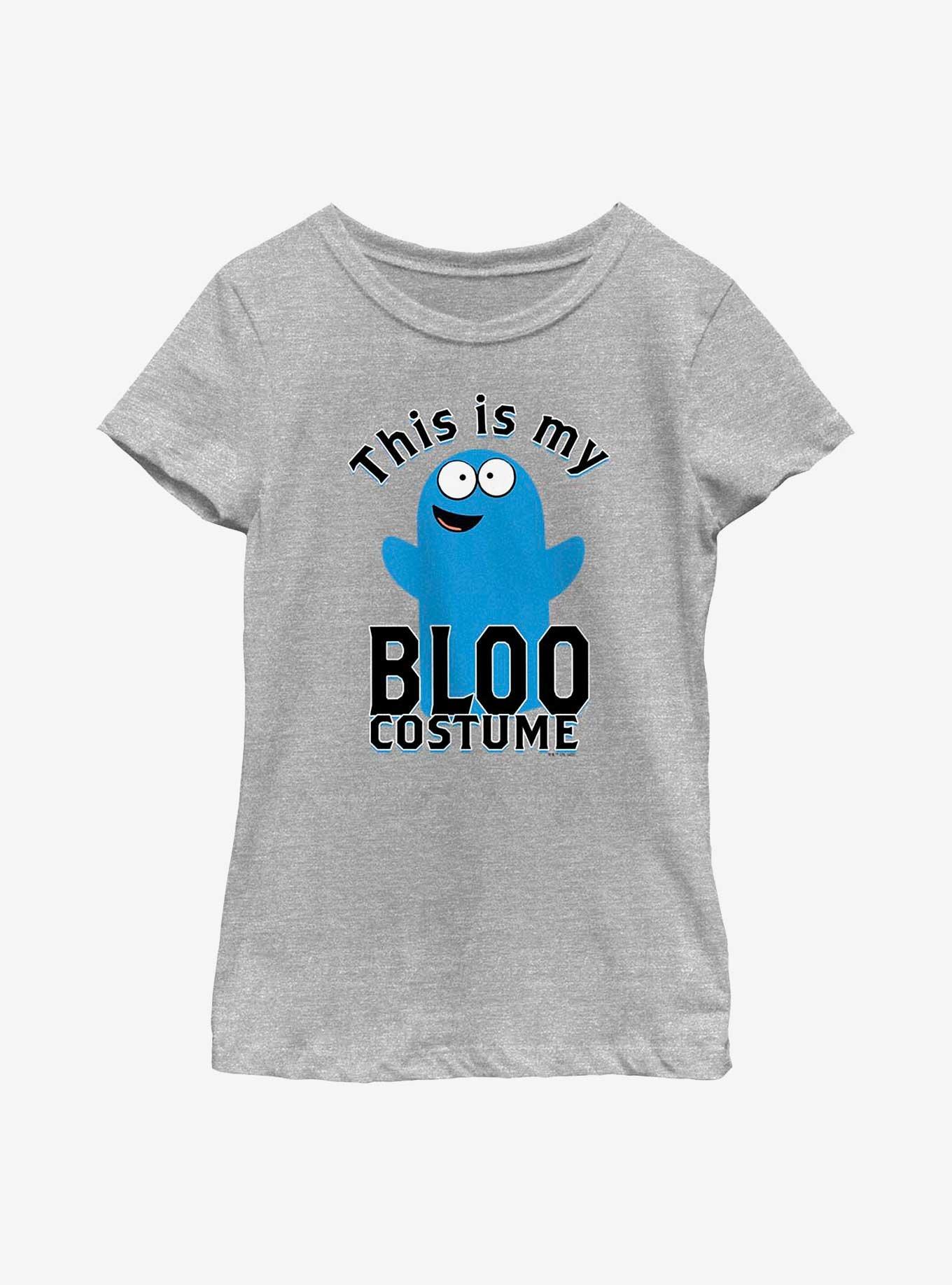 Foster's Home Of Imaginary Friends My Bloo Costume Cosplay Youth Girls T-Shirt, ATH HTR, hi-res