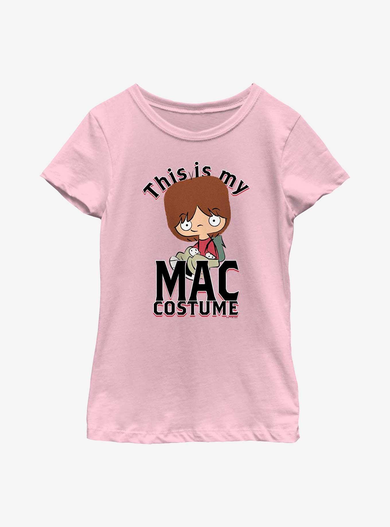 Foster's Home Of Imaginary Friends My Mac Costume Cosplay Youth Girls T-Shirt, PINK, hi-res