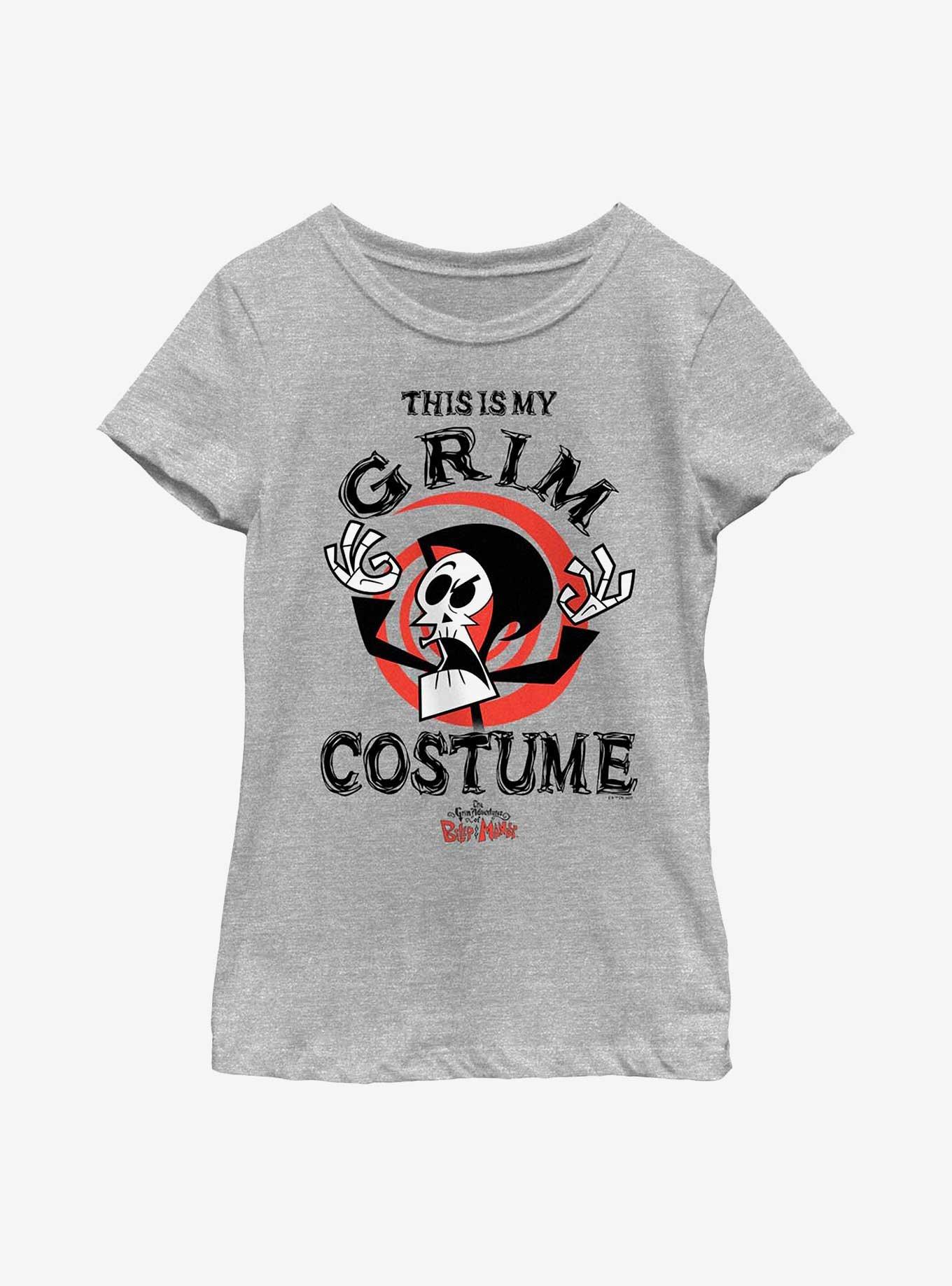 The Grim Adventures Of Billy And Mandy My Grim Costume Cosplay Youth Girls T-Shirt, ATH HTR, hi-res