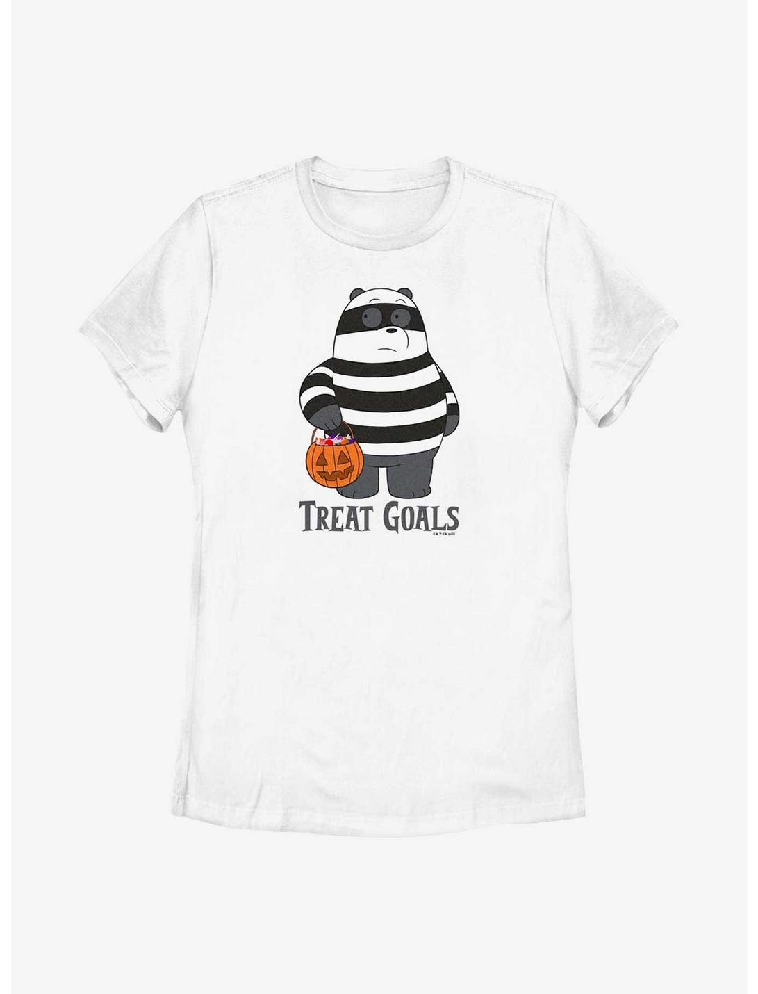 We Bare Bears Treat Goals Womens T-Shirt, WHITE, hi-res