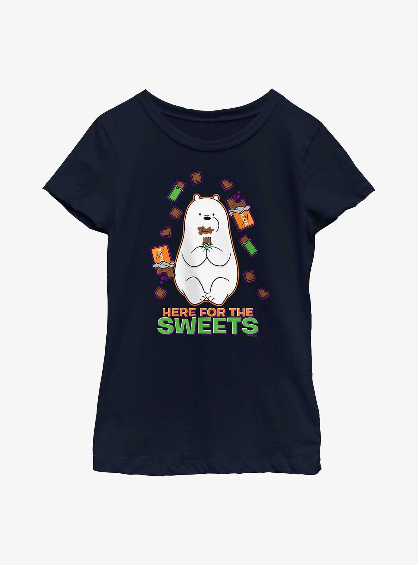 We Bare Bears Here For The Sweets Ice Bear Youth Girls T-Shirt, , hi-res