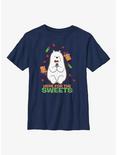We Bare Bears Here For The Sweets Ice Bear Youth T-Shirt, NAVY, hi-res